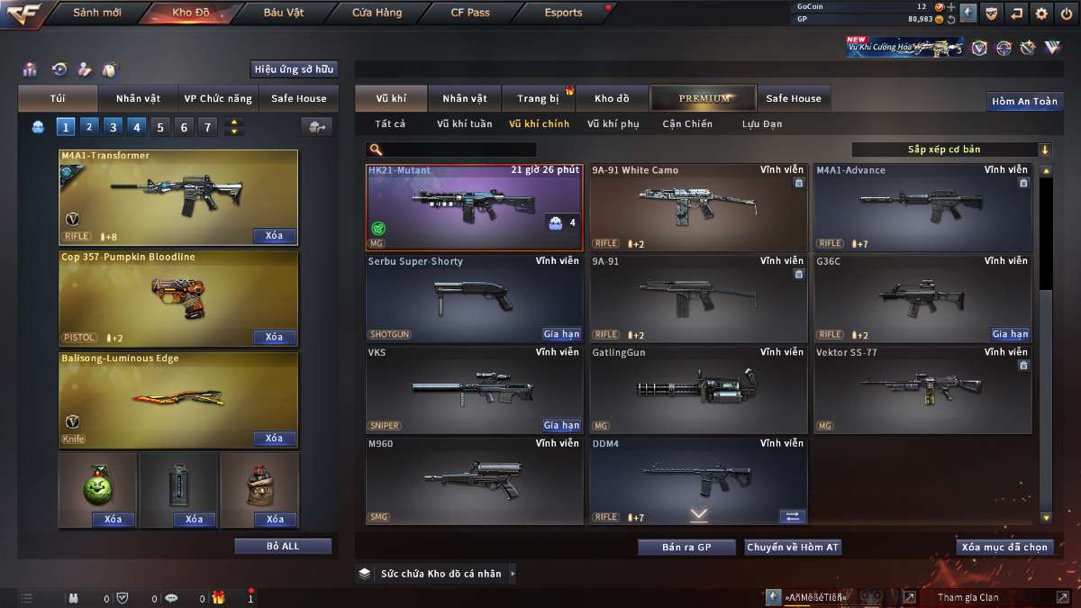 shop acc cf uy tin gia re